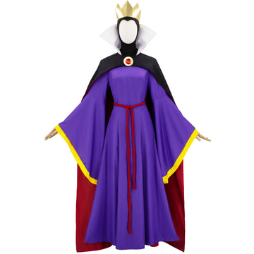 Snow White Evil Queen Cosplay Costume Stepmother Costume For Women With Cape Becostume